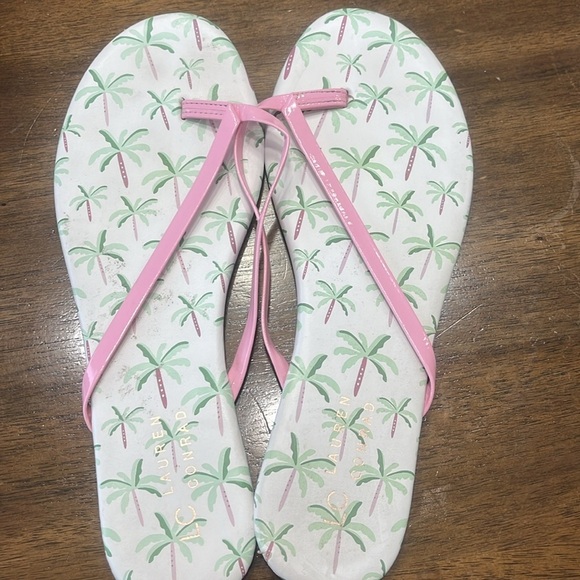 LC Lauren Conrad 3-Pair Flip Flop Bundle Size 8 - Picture 6 of 7